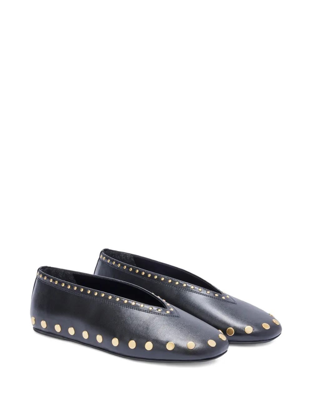 GANNI Ballerina's met studs Zwart