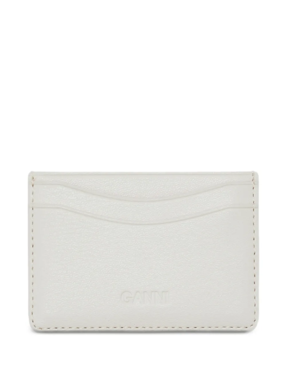 GANNI Pasjeshouder met aardbeiprint Beige