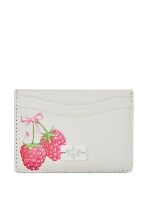 GANNI strawberry-print cardholder