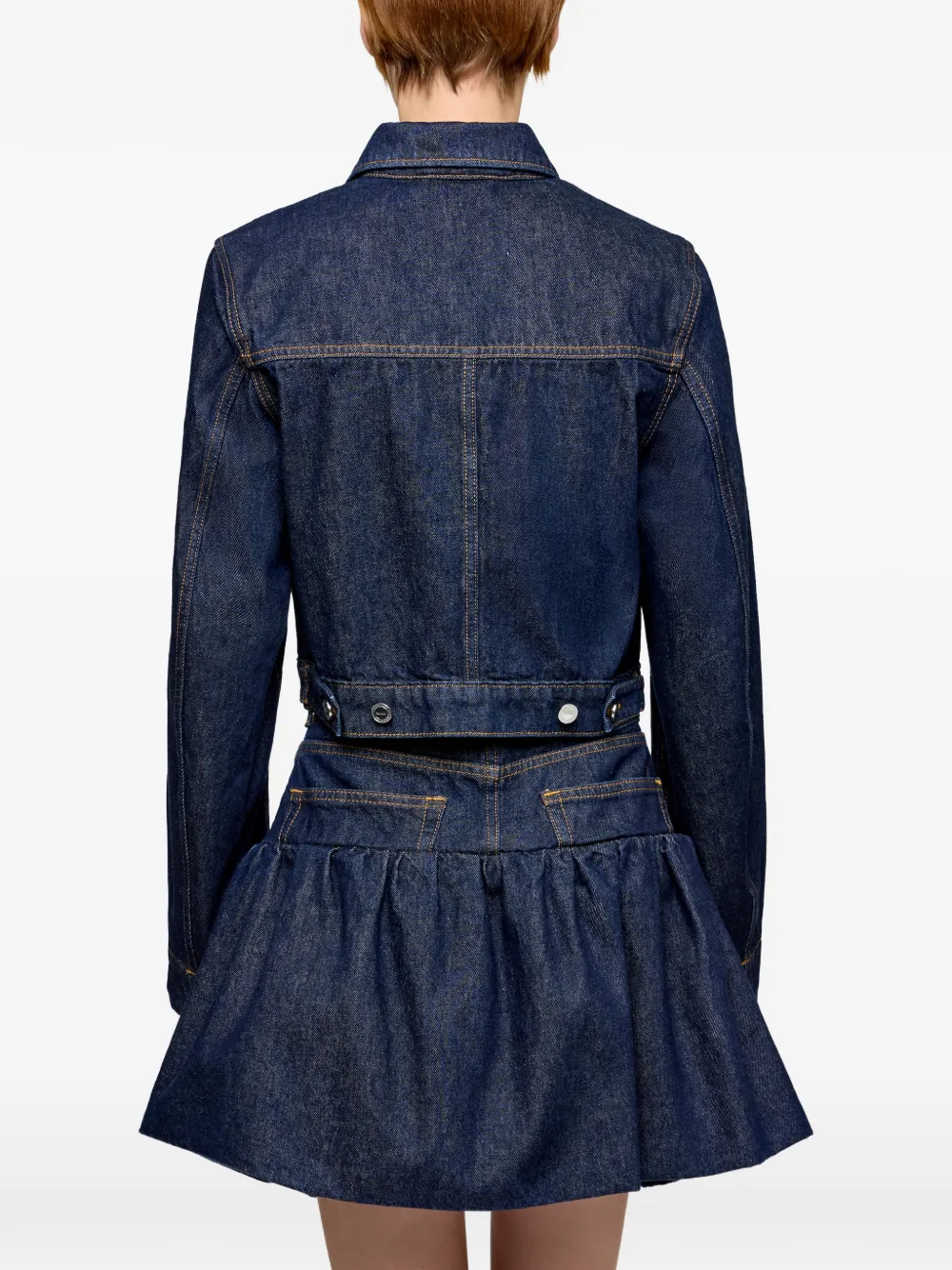 GANNI Denim jack Blauw