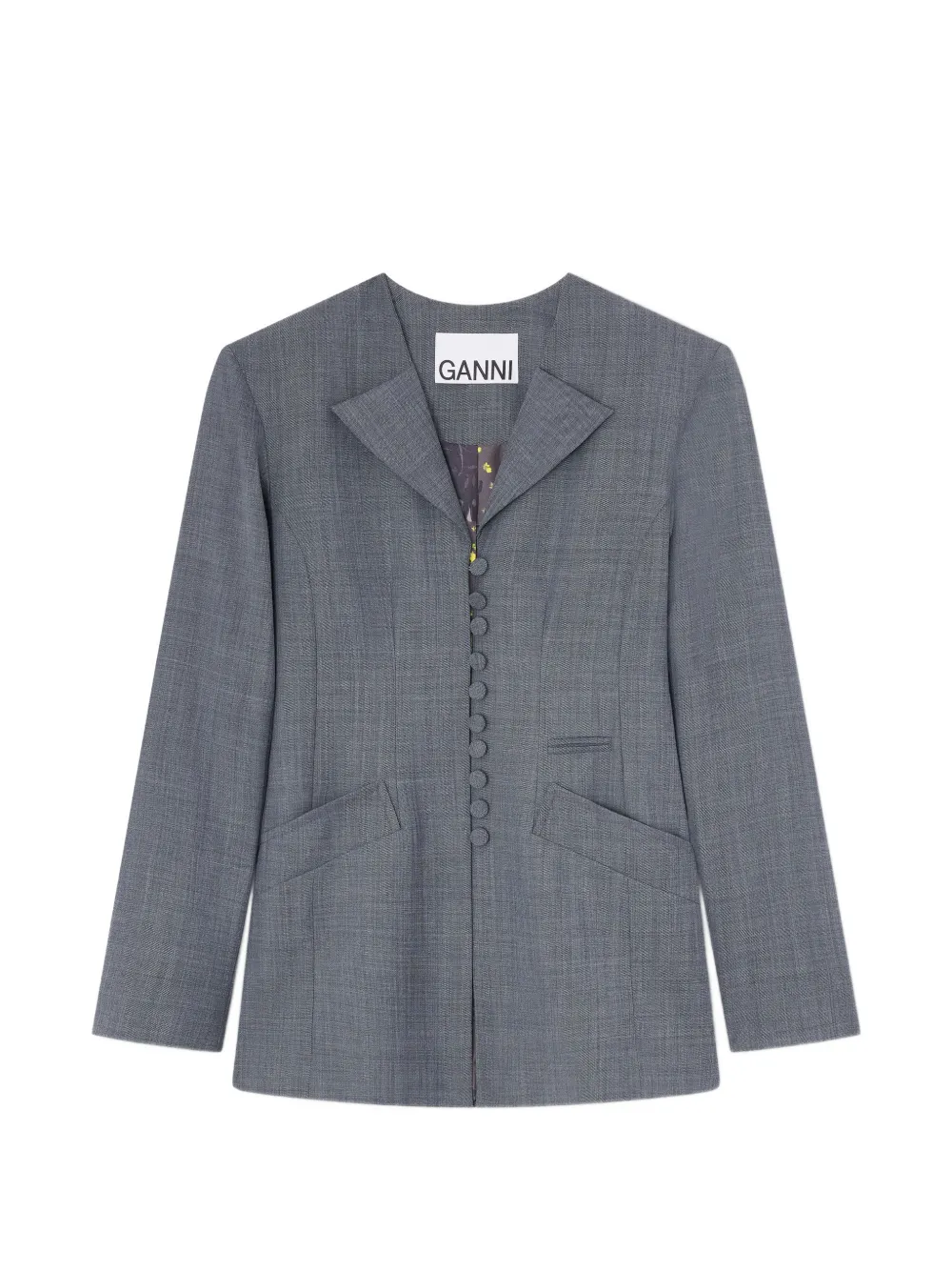 GANNI button-down jacket - Grey