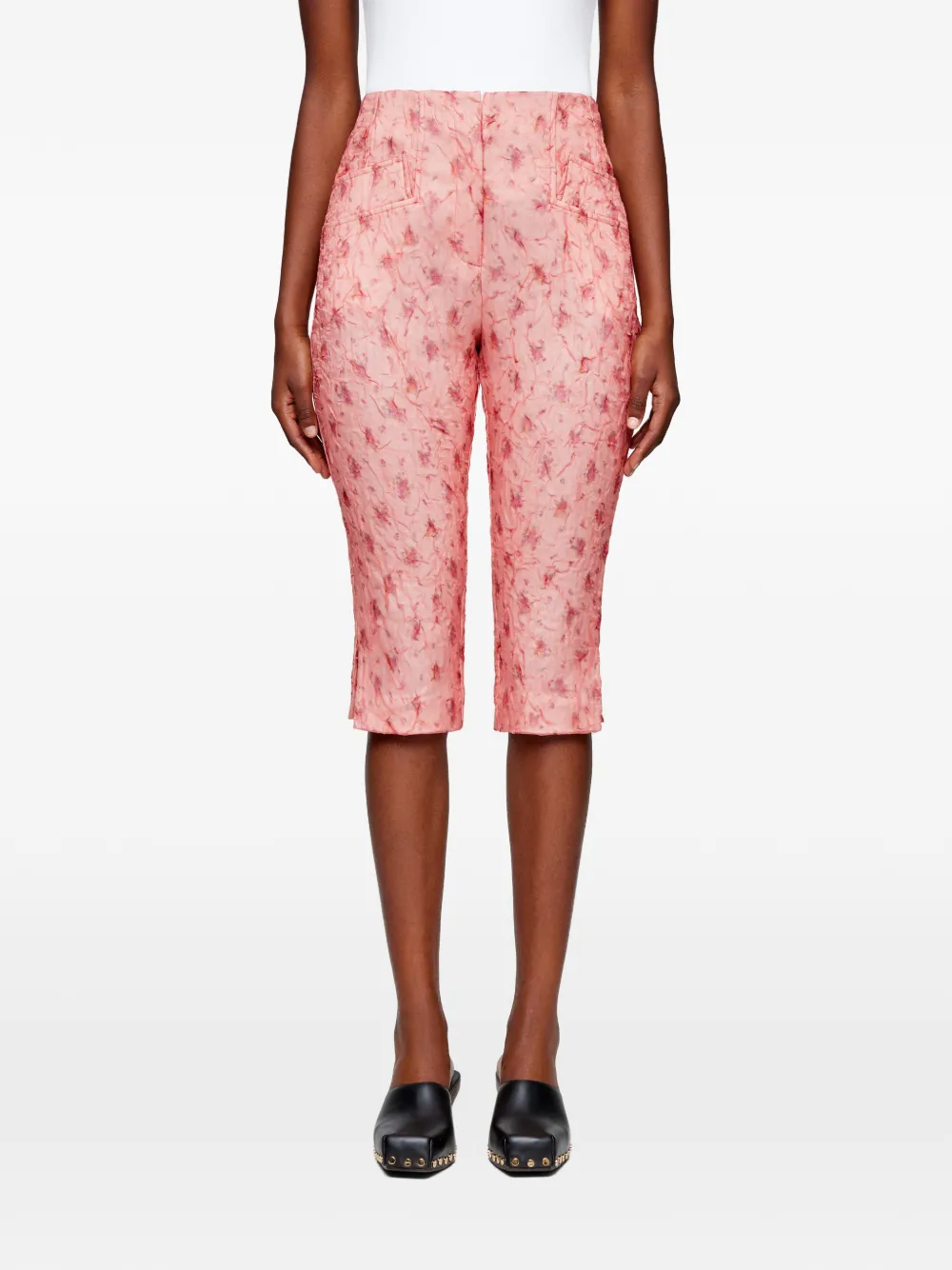  Ganni Floral Shorts - Pink 