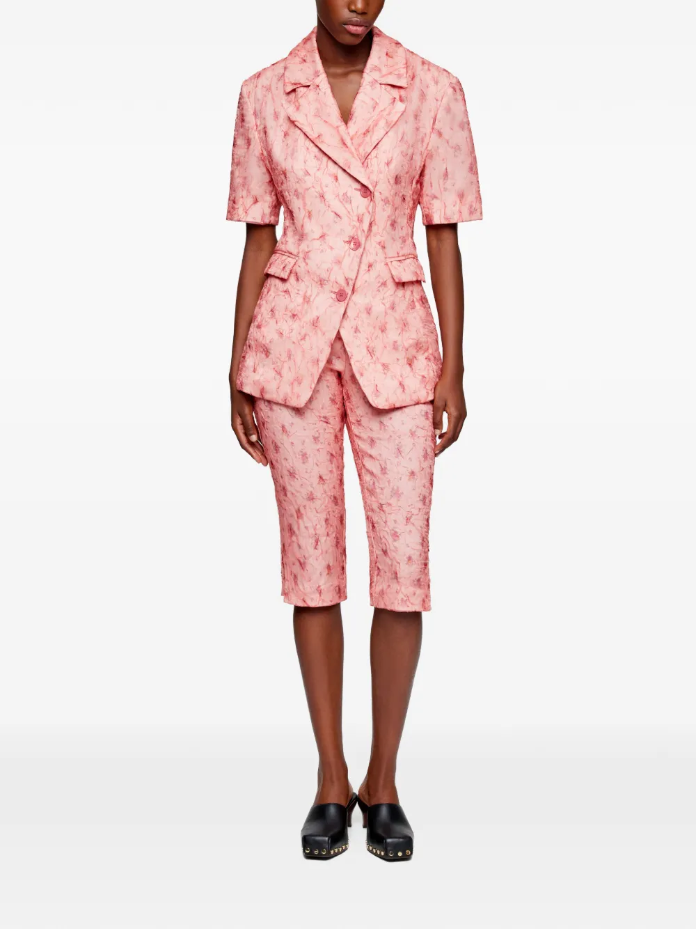  Ganni Floral Shorts - Pink 