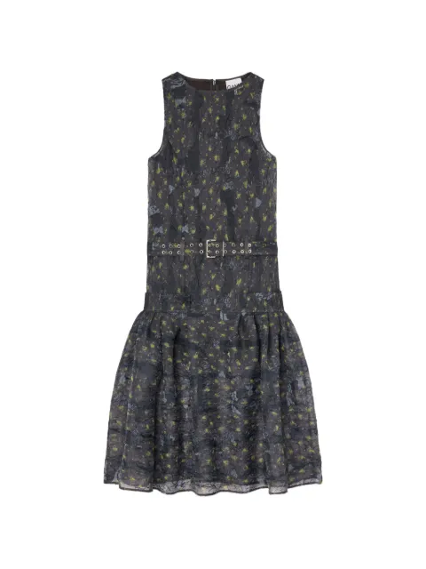 GANNI vestido de organza Shibori