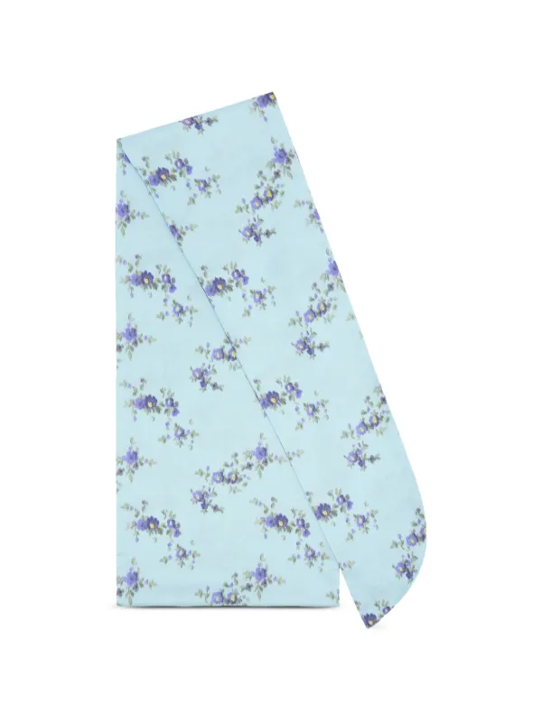 Ganni Wrap Scarf in Print in Blue