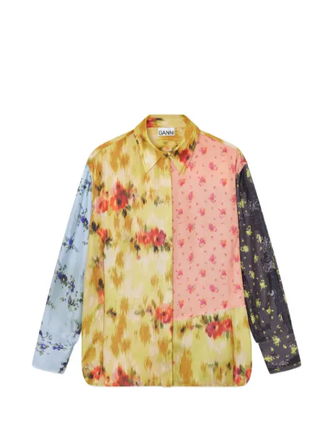 GANNI camisa con estampado floral