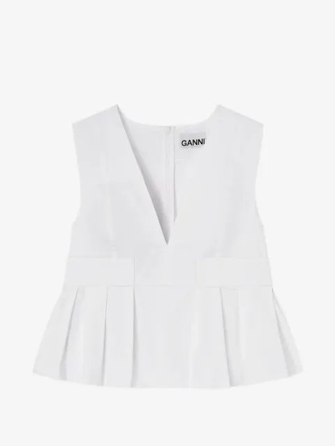 GANNI top in stretch cotton
