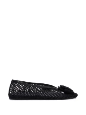 Simone Rocha デコラティブ フラットシューズ | ブラック | FARFETCH JP