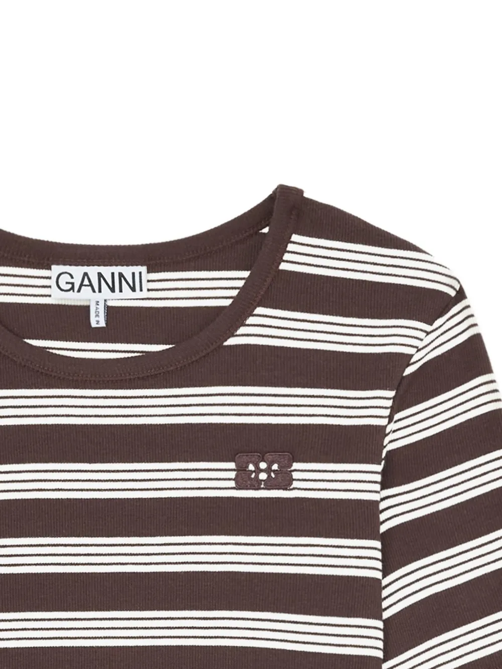 Striped Embroidered T-Shirt