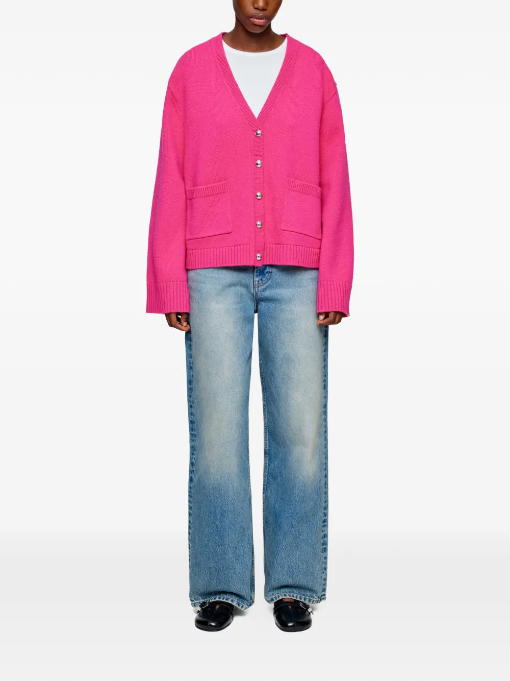 GANNI Vest met zakken Roze