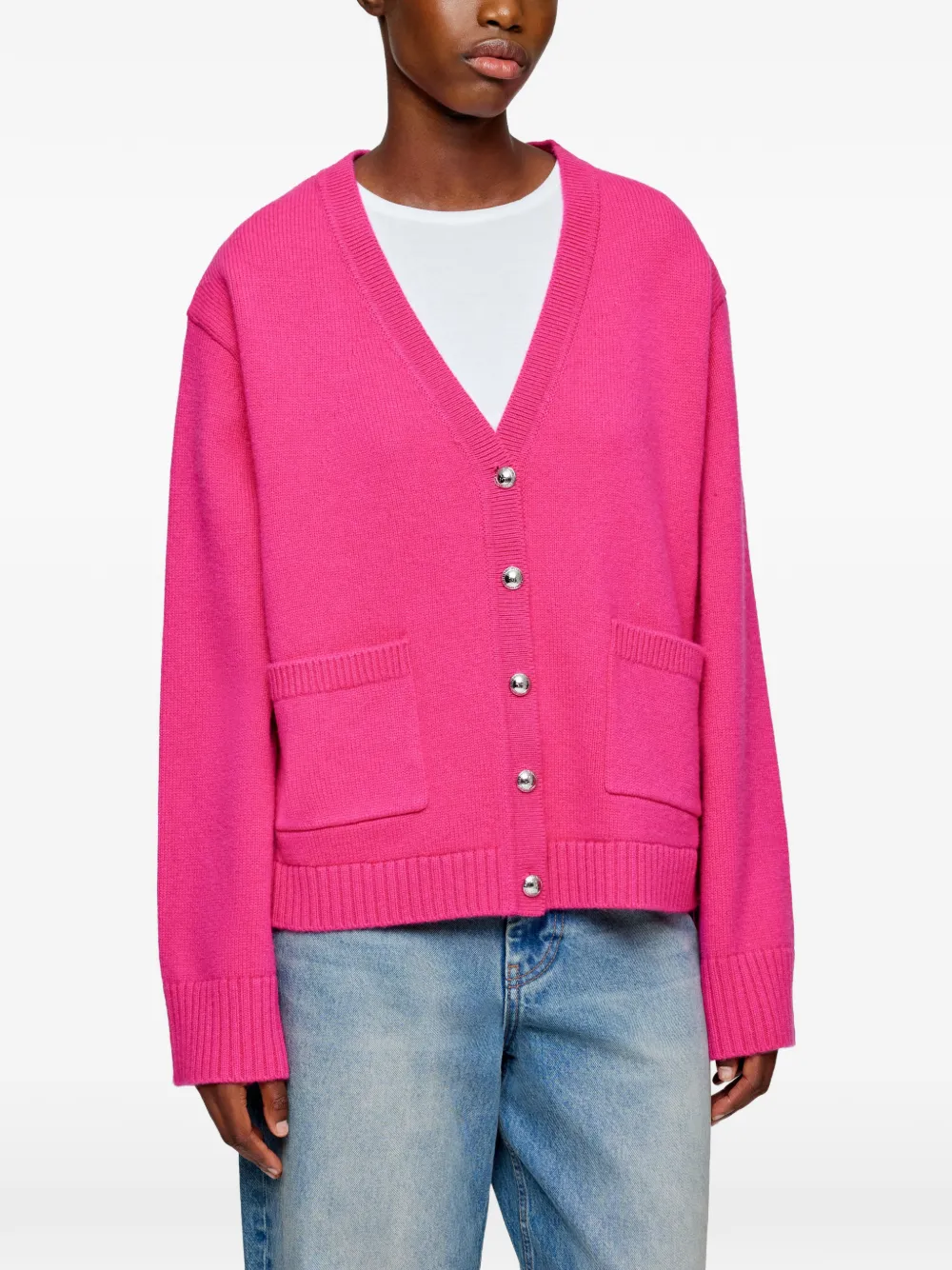 GANNI Vest met zakken Roze