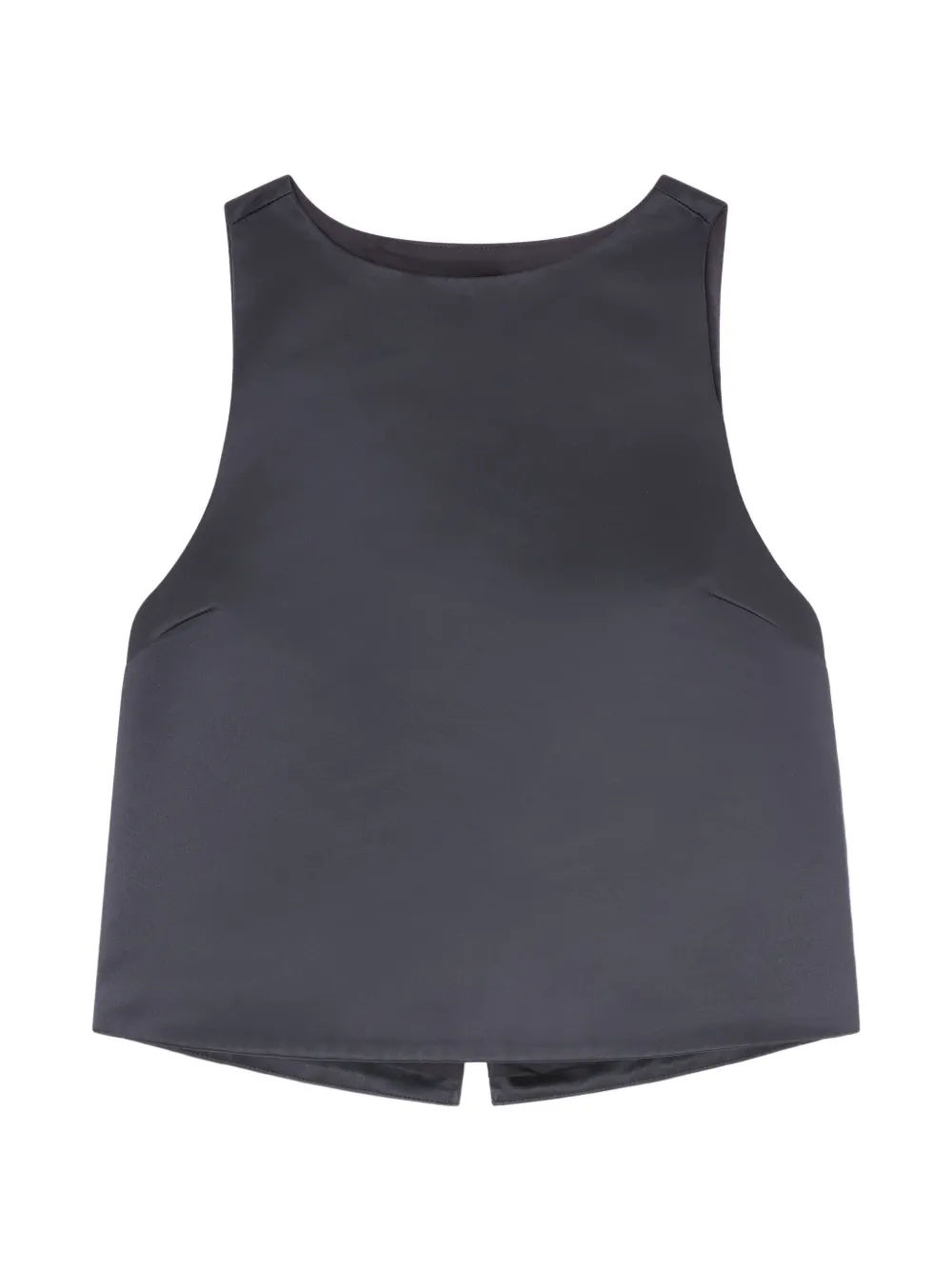 GANNI Canotta con nodo - Nero