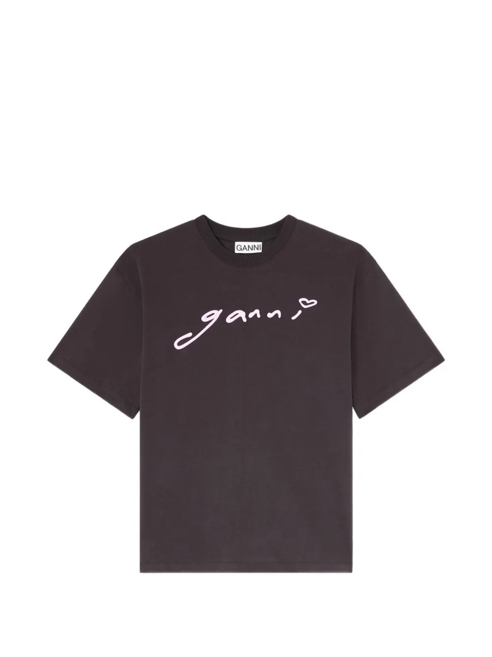 GANNI T-shirt Signature - Grigio