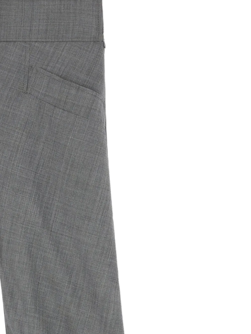 GANNI Gemêleerde wollen broek Grijs