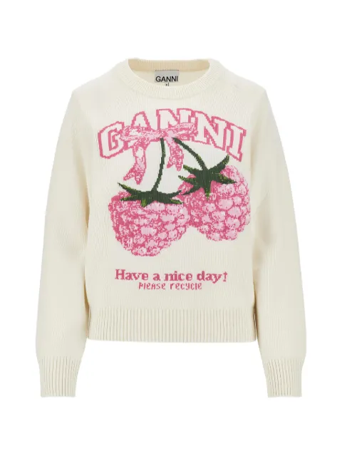 GANNI suéter Raspberry