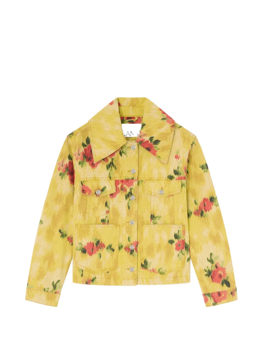 GANNI Giacca a fiori - Giallo