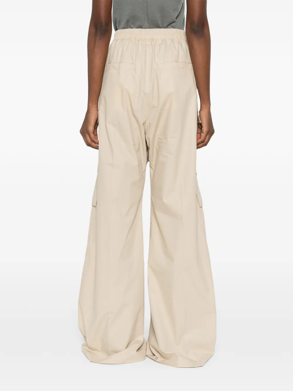 Rick Owens Cargobelas broek met wijde pijpen Beige