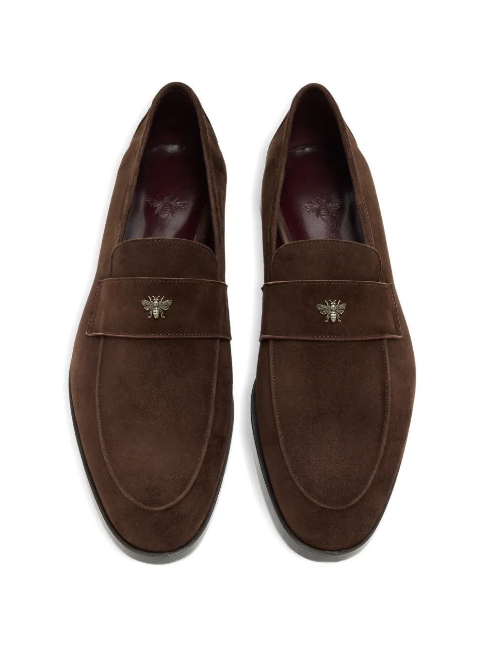Bougeotte Lofty Flaneur bee-detail loafers - Bruin