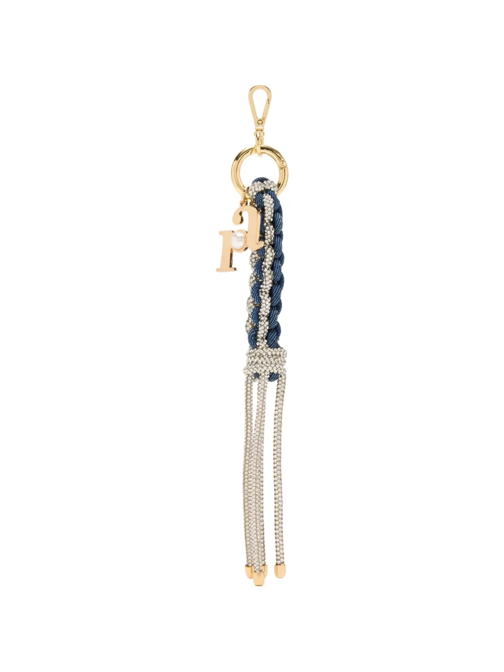 Rosantica denim embellished keyring - Blu