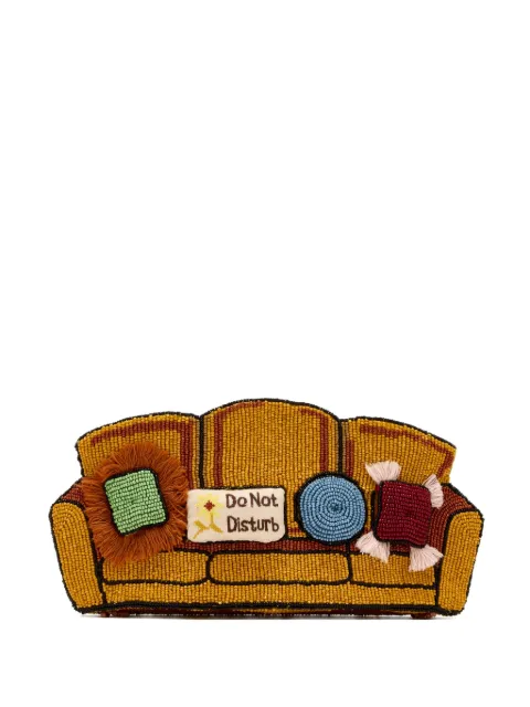 STAUD beaded Couch clutch