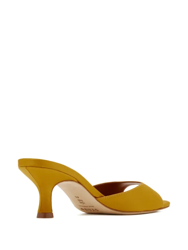 STAUD Brigitte Mules | Gold | FARFETCH