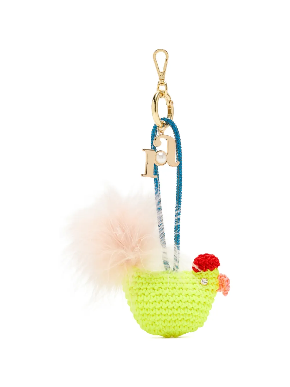 Rosantica Gallinella charm keyring - Giallo