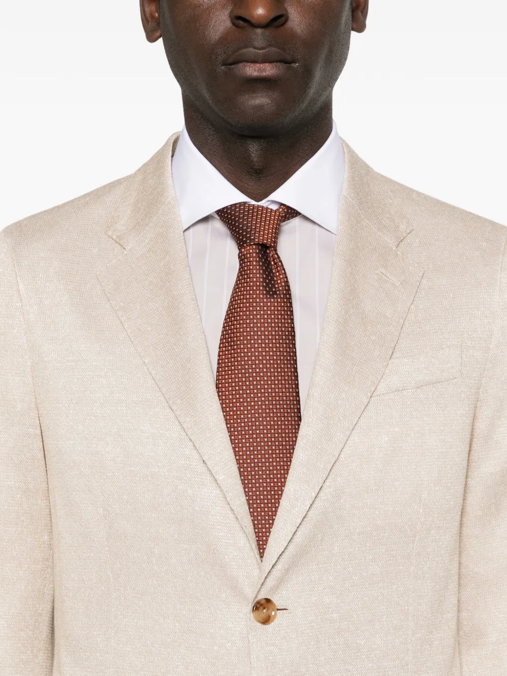 Lardini Blazer met enkele rij knopen Beige