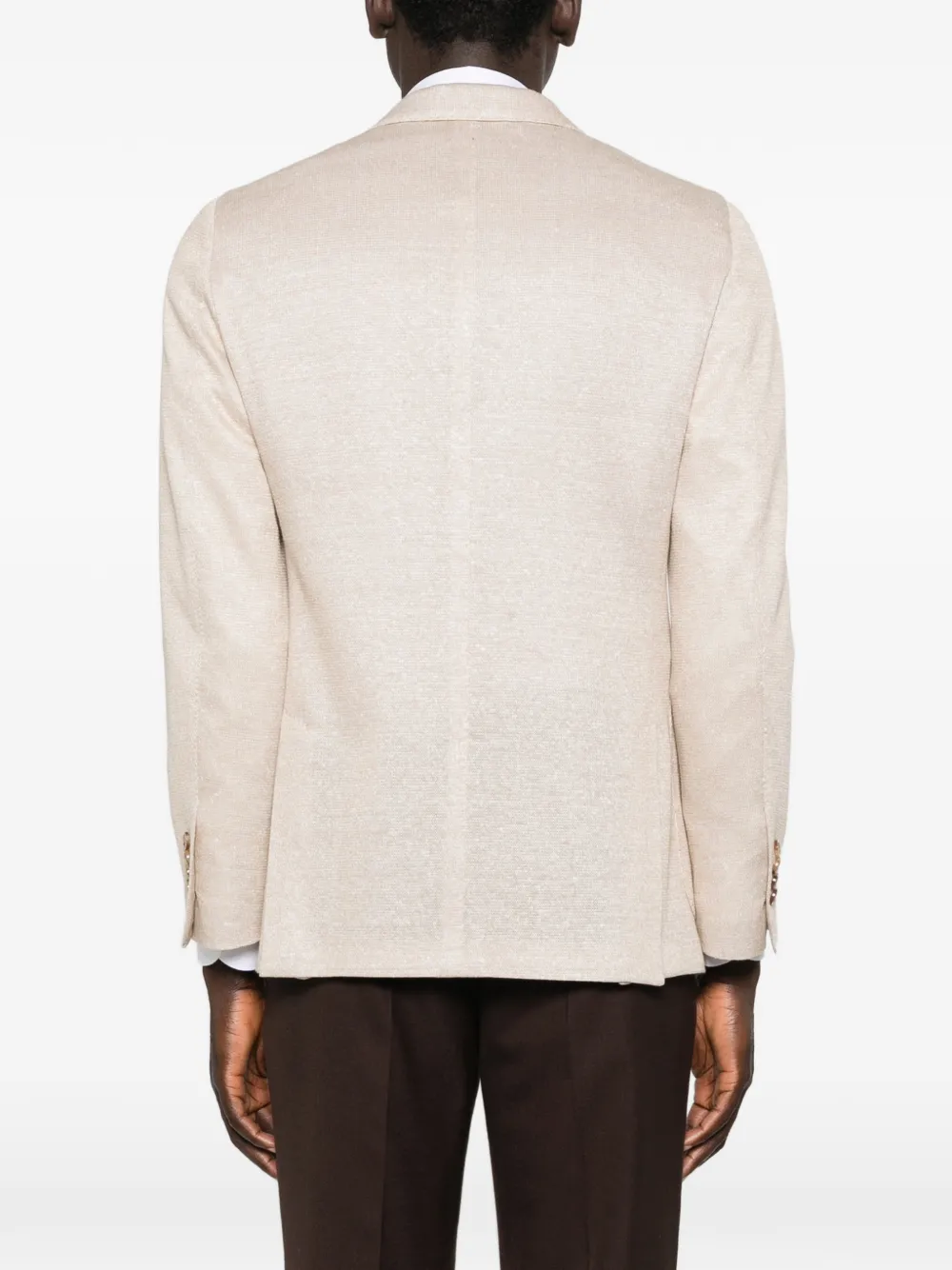 Lardini Blazer met enkele rij knopen Beige