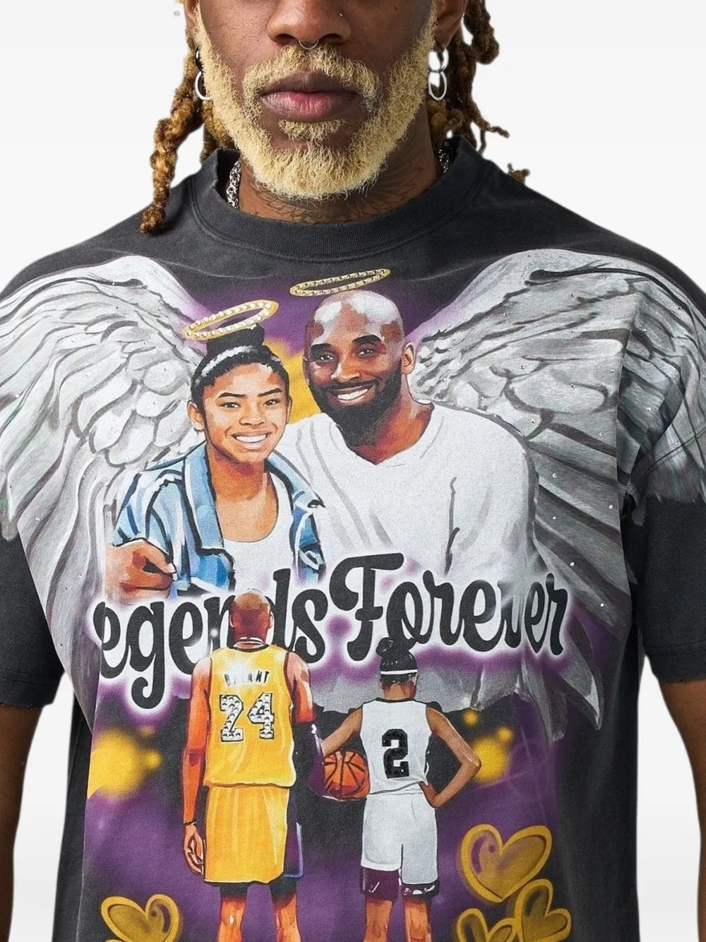 Duaa Forever graphic T-shirt - Grijs