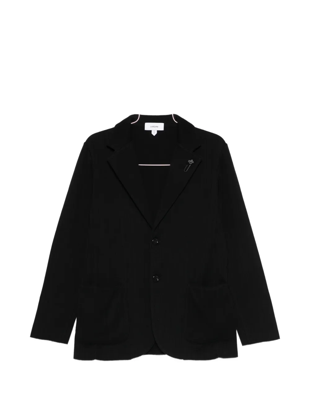 Lardini notched patch-pocket jacket - Nero