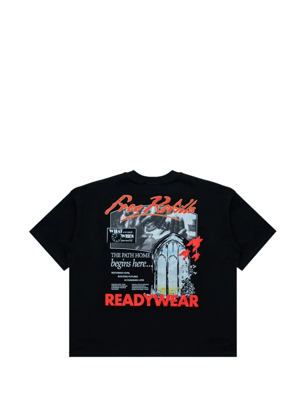 Free Refills Rehab graphic T-shirt - Zwart