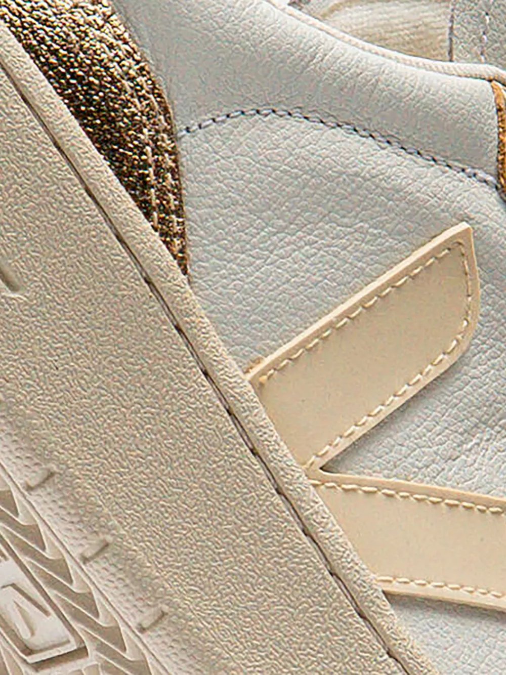 VEJA V-90 leather sneakers Beige