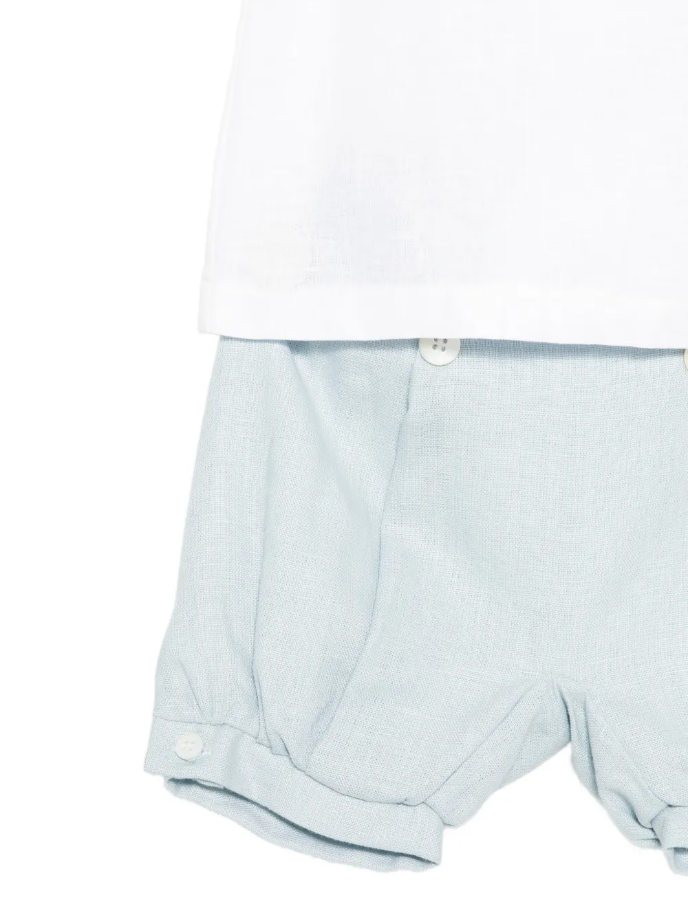 La Stupenderia Shorts met knoop Wit