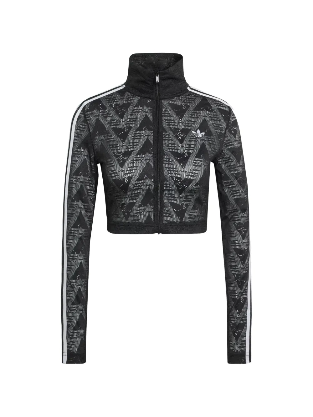 adidas striped zip sweatshirt - Nero