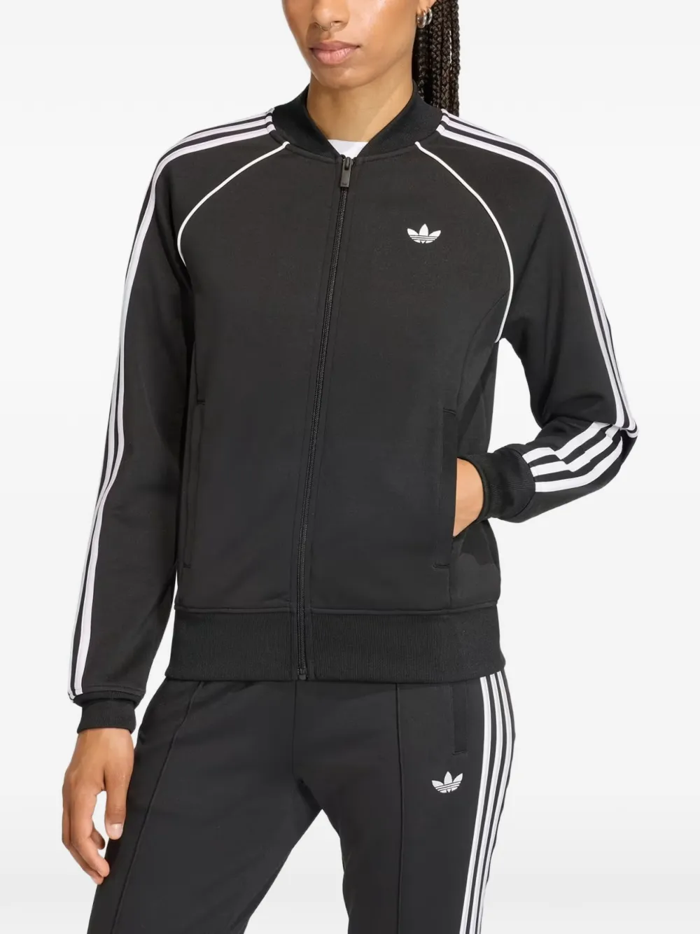 Adidas SST Classic ジップジャケット | ブラック | FARFETCH JP