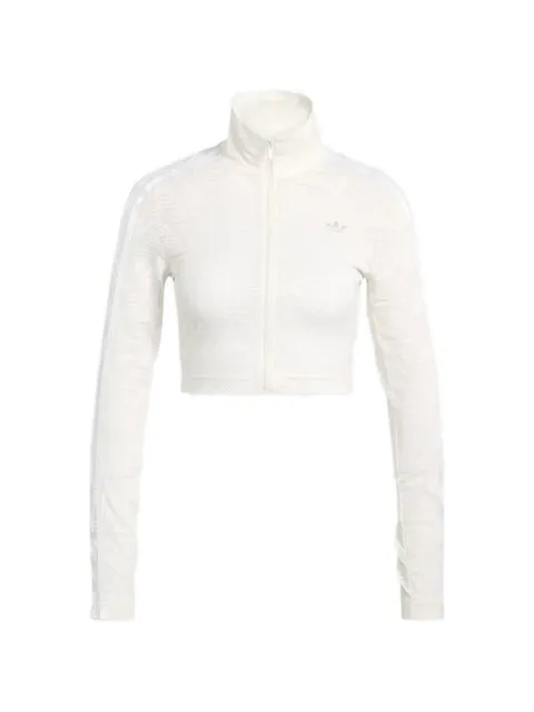 adidas Agasalho listrado com zíper