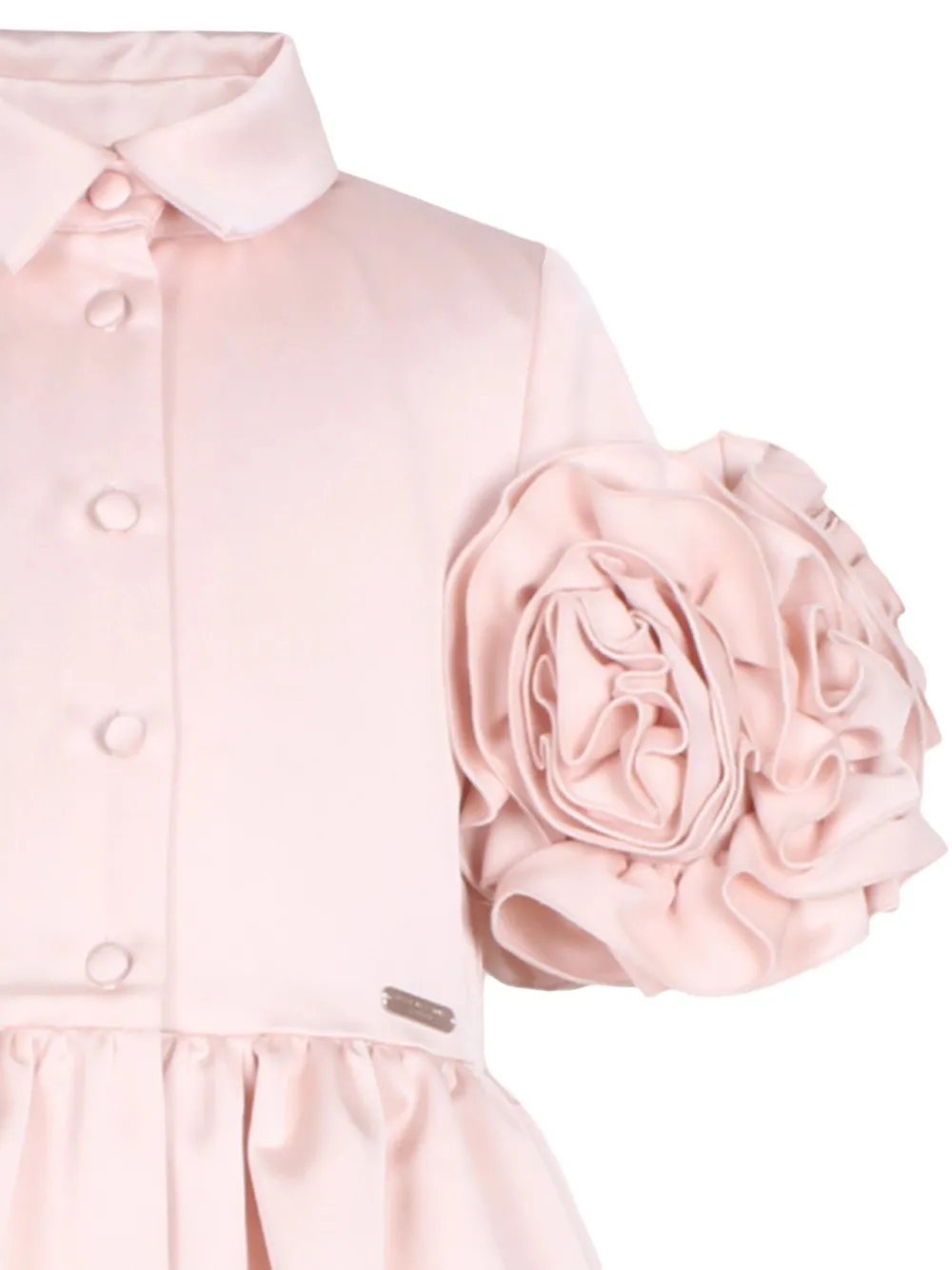 JESSIE AND JAMES KIDS Darling jurk met bloemapplicatie en kraag Roze