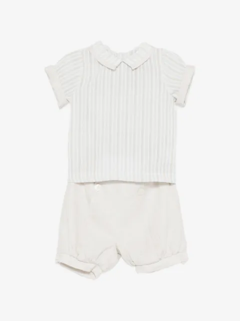La Stupenderia striped collared babywear