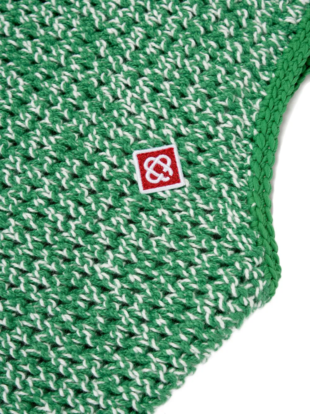 CASABLANCA KIDS Casa Mouline jurk met logo-applicatie Groen