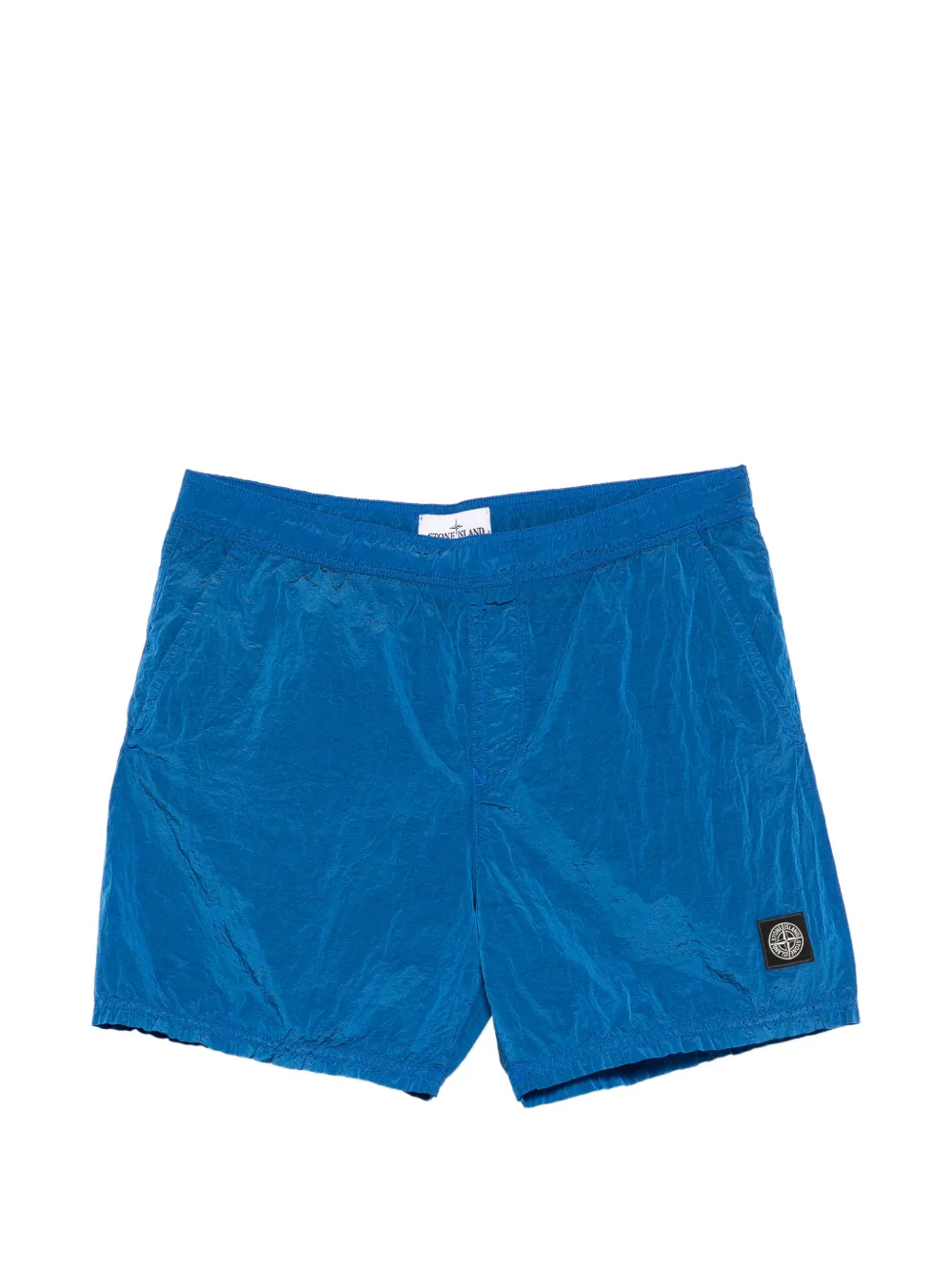 Stone Island logo-patch swim shorts - Blu