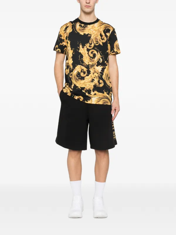 Versace Jeans Couture ロゴ ショートパンツ | ブラック | FARFETCH JP