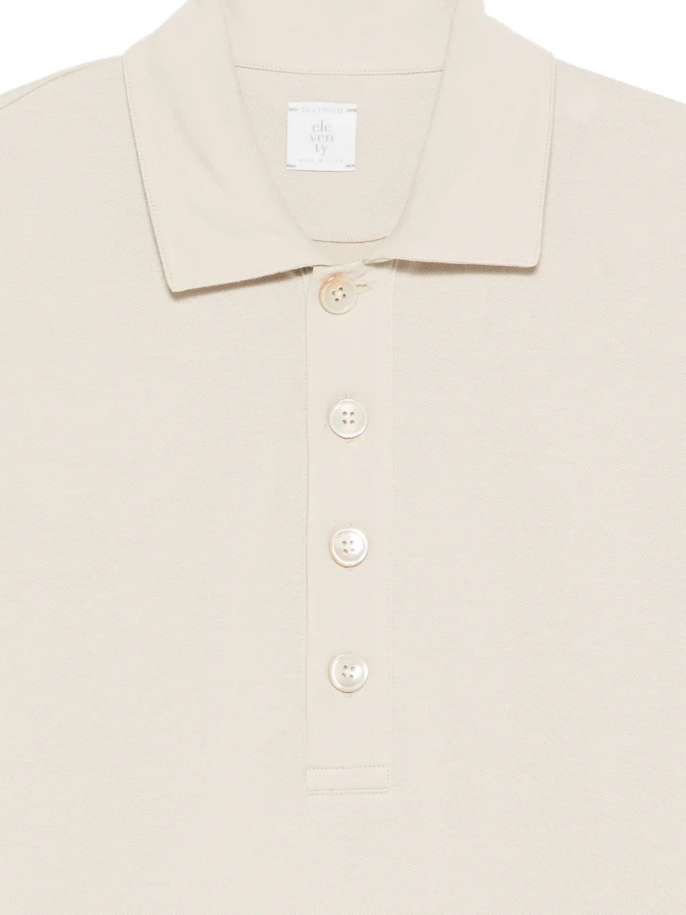 Eleventy Poloshirt met korte mouwen Beige