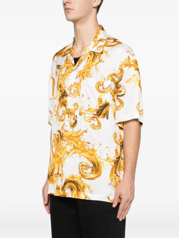 Versace Jeans Couture baroque-print Pocket Shirt | White | FARFETCH