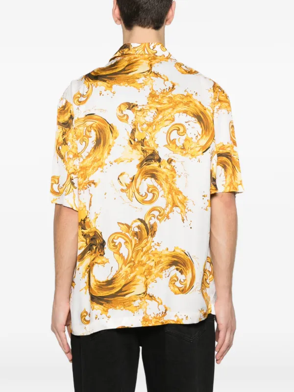 Versace Jeans Couture Camisa Com Estampa Barroca e Bolso | Branco