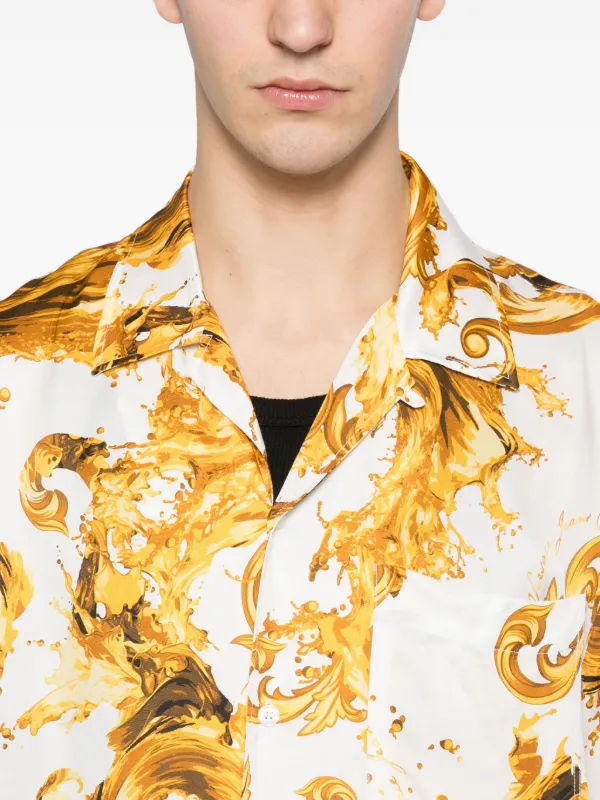 Versace Jeans Couture baroque-print Pocket Shirt | White | FARFETCH