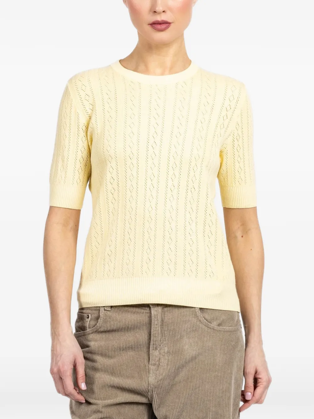 Lisa Yang Nika cable-knit sweater - Yellow