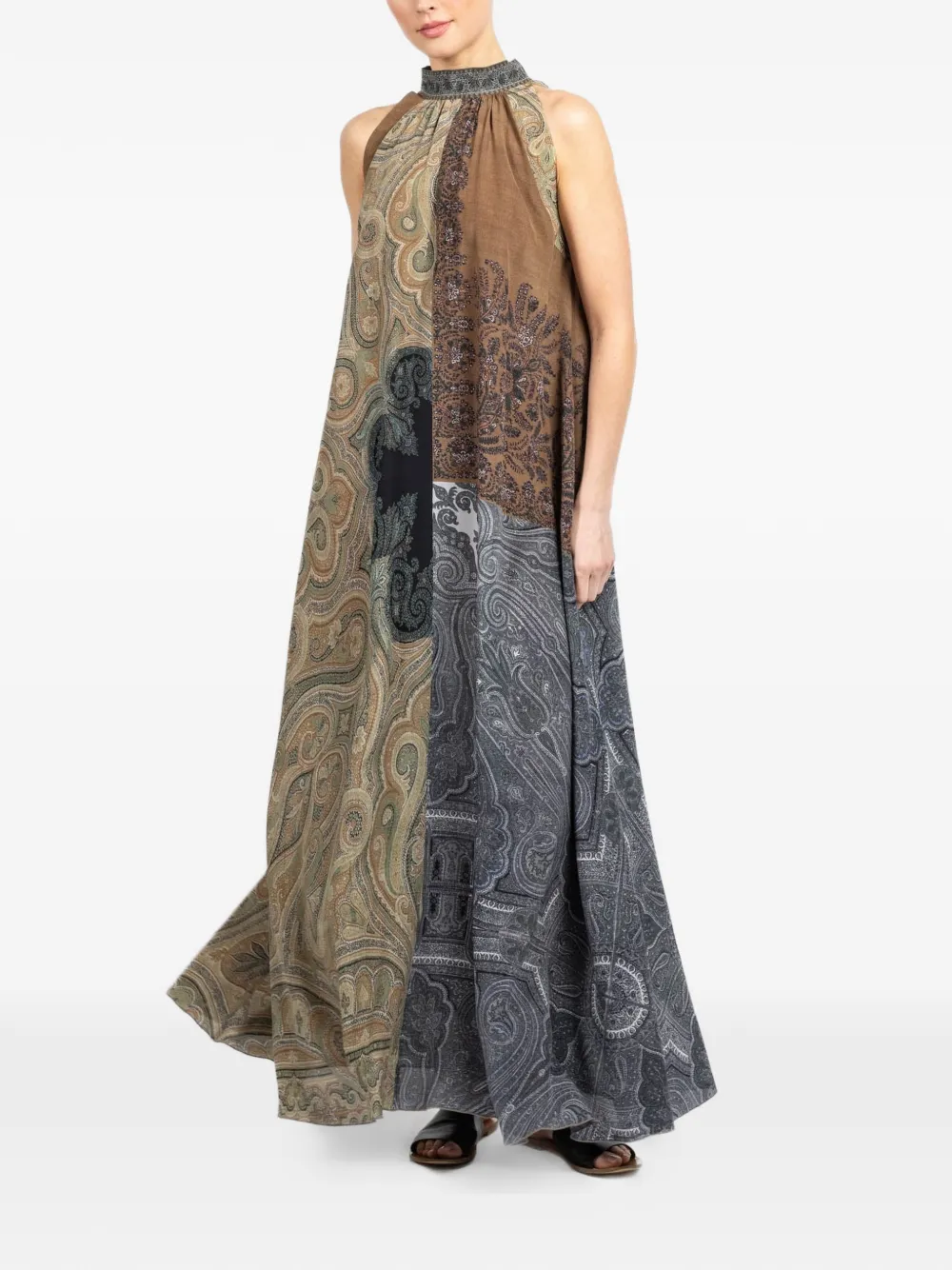 Pierre-Louis Mascia paisley sleeveless dress - Bruin