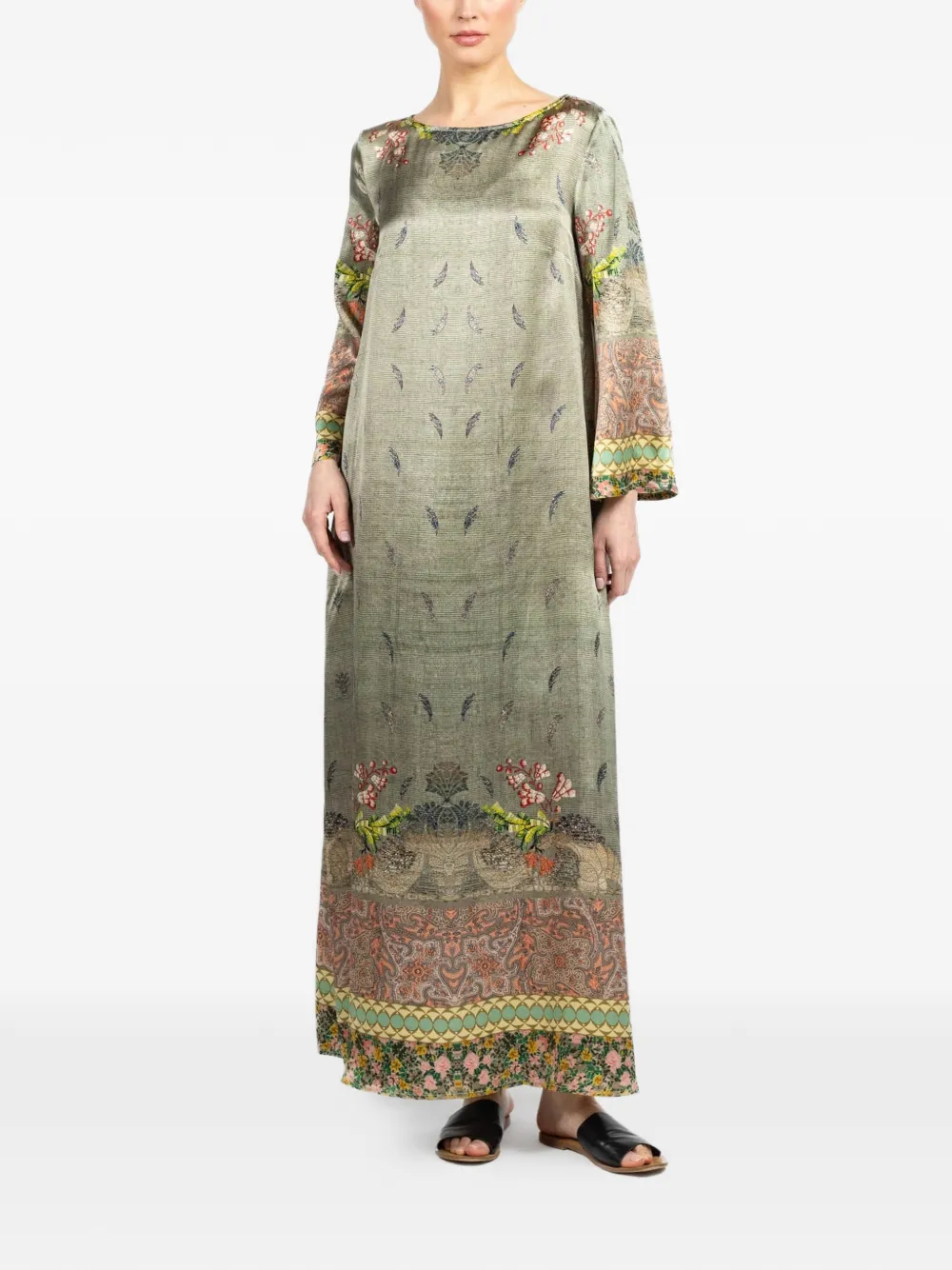 Pierre-Louis Mascia Mutka floral maxi dress - Verde
