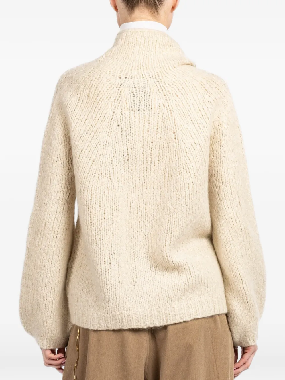 Hand-Knit Safety-Pin Cardigan