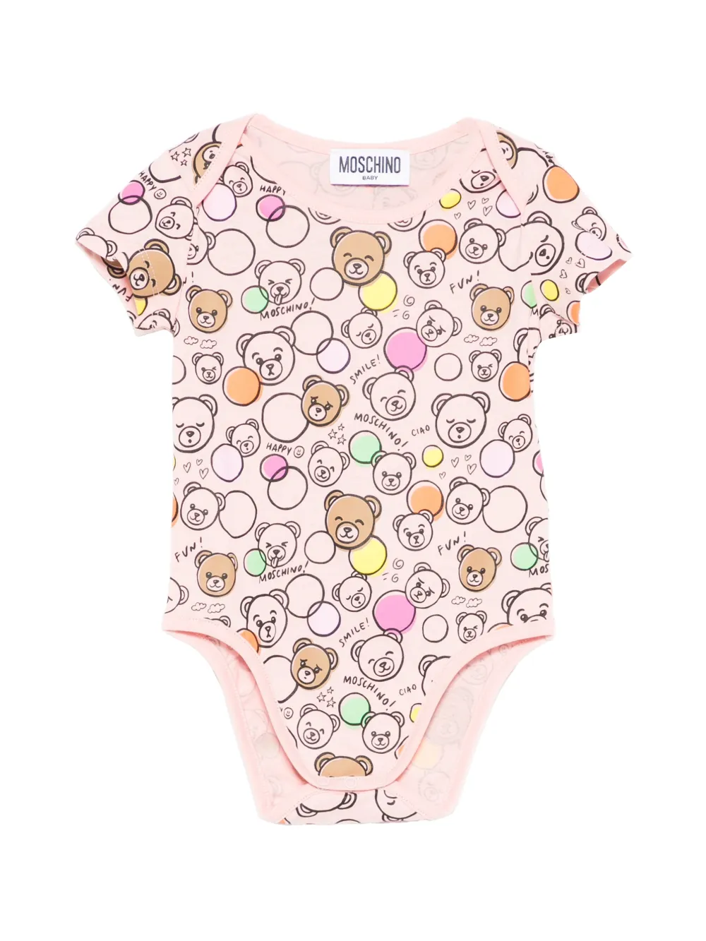 Moschino Kids printed bodie - Rosa
